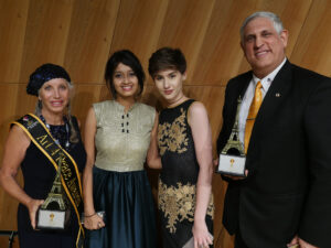 Paris Appreciation awards at the top of the Eiffel Tower, Paris France 2017 Topic: Peace Begins with Me