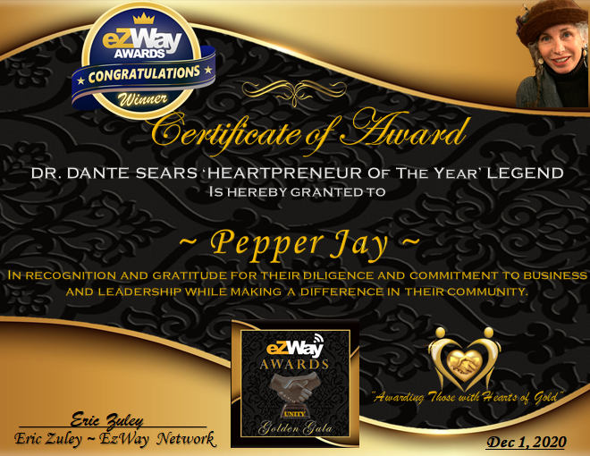 pepper jay named heartpreneur